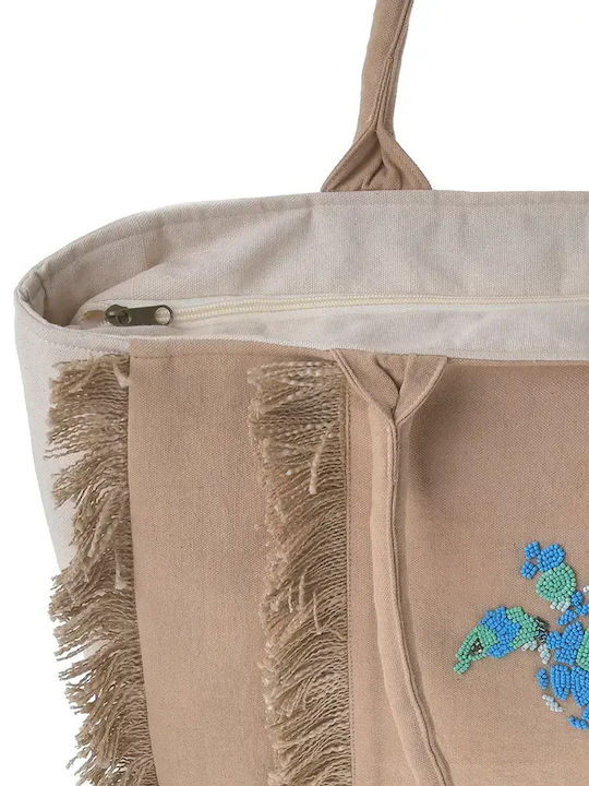 Ble Resort Collection Υφασμάτινη Τσάντα Θαλάσσης Εκρού