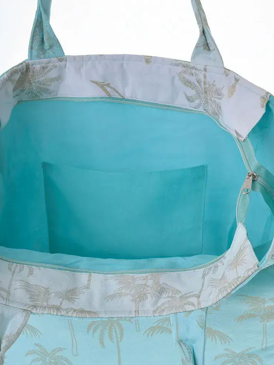 Ble Resort Collection Υφασμάτινη Τσάντα Θαλάσσης Μπλε