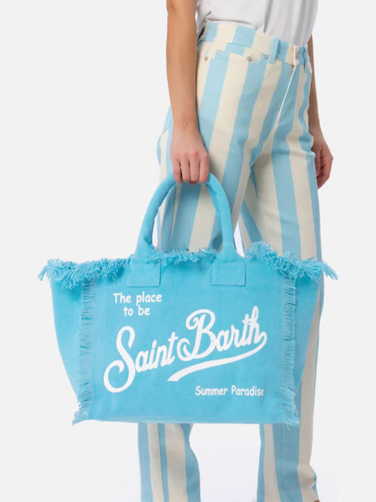 MC2 Vanity Beach Bag Made of Canvas in Blue