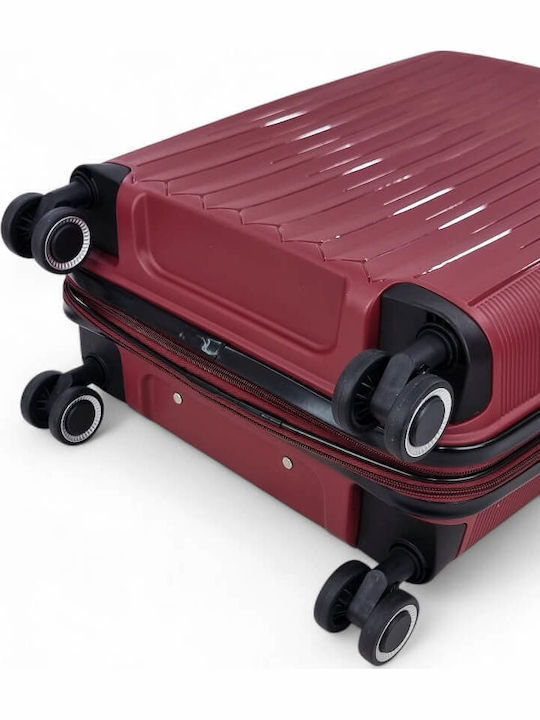 Rain Mittlerer Hartschalenkoffer Burgundisch mit 4 Rädern Höhe 65cm