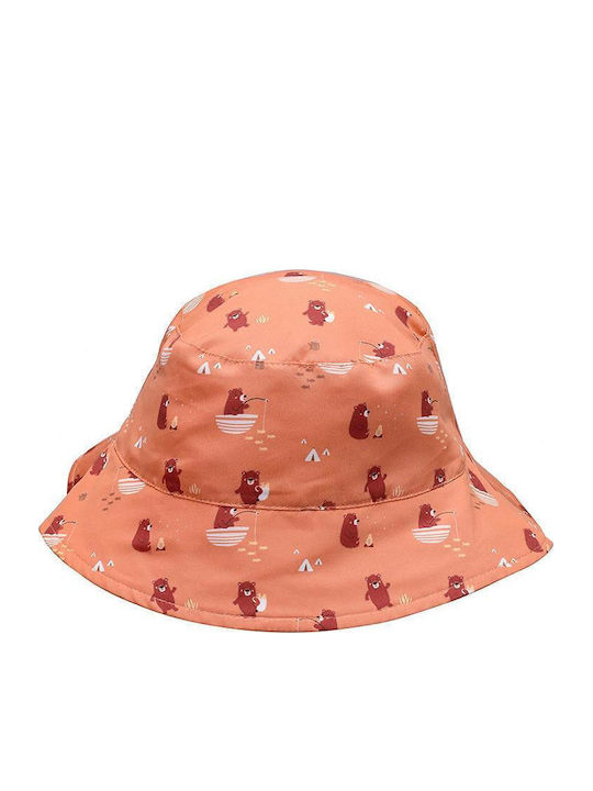 Tutete Kids' Hat Bucket Fabric Sunscreen Orange