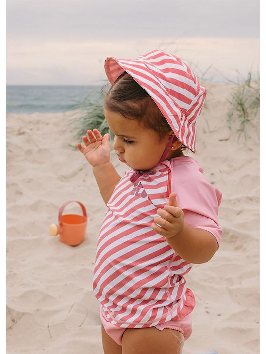 Tutete Kids' Hat Bucket Fabric Sunscreen Pink