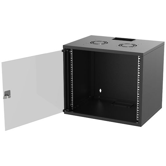 Edision Dulap Rack Montat pe Perete 19U Negru 60-02-0023