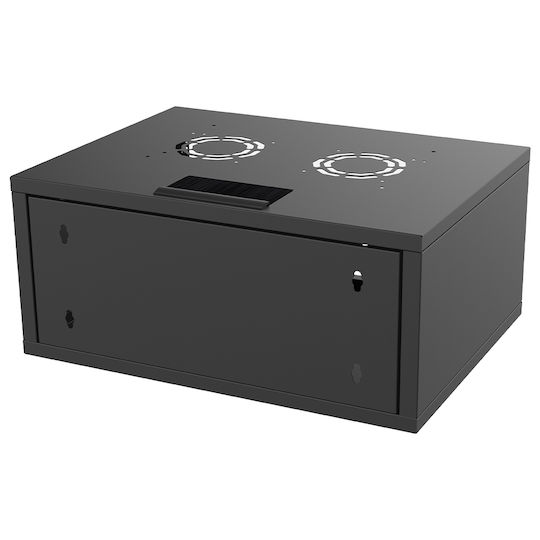 Edision Wandmontierte Rack-Schränke 19U Schwarze 60-02-0021