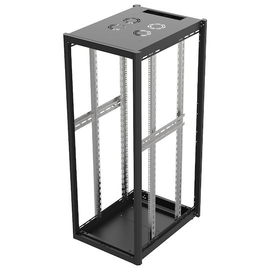 Edision Подова Рак Кабина 19U Черна 60-02-0256