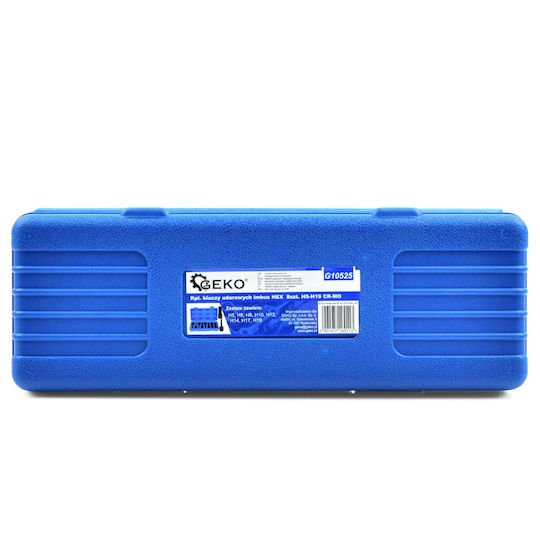 Geko Set Biți Cu Cap Hexagonal Impact 1/2" H5 H19 Hex 8 Bucăți În Carcasă