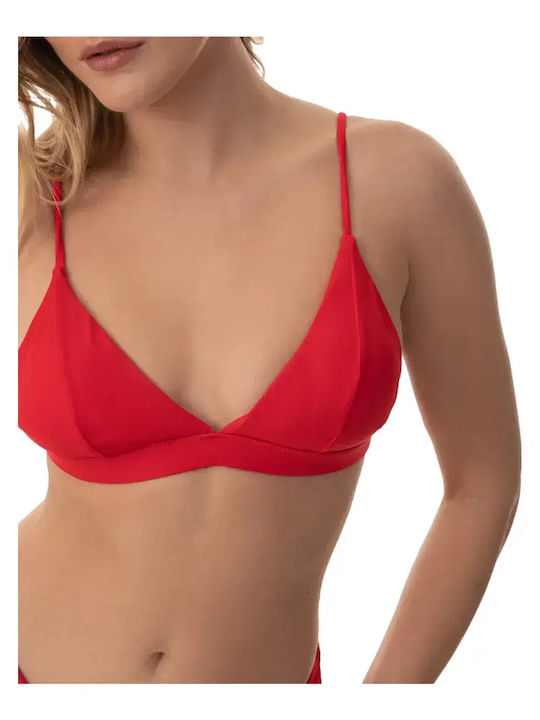 Bikini Τριγωνάκι με Ενίσχυση Κόκκινο