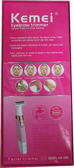 Kemei Αποτριχωτική Μηχανή Epilator για Πρόσωπο & Σώμα KM-1900