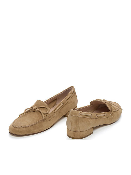 Δερμάτινα Γυναικεία Loafers σε Καφέ Χρώμα