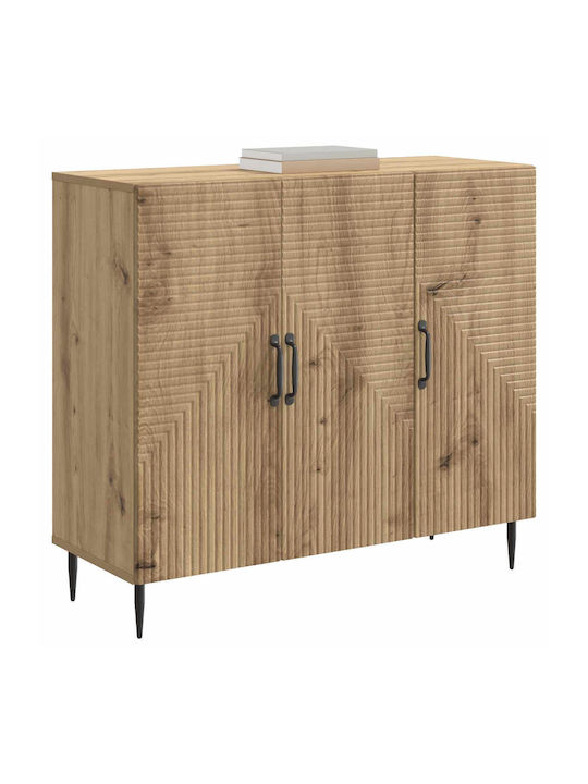 Wooden Sideboard Brown 89x34.5x80cm