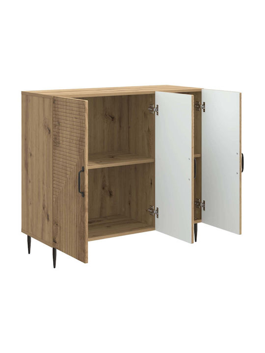 Wooden Sideboard Brown 89x34.5x80cm