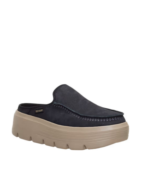 Hey Dude Women's Leather Clogs Black Hey Dude Women's Leather Clogs Black