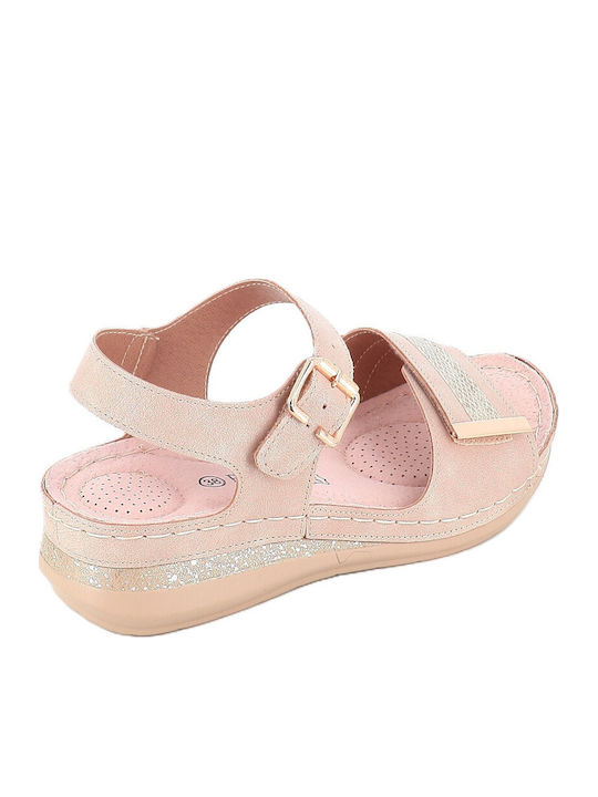 Sandale Casual Damă Din Piele Bej 3/2103-866_Bej