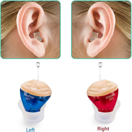 Digital CIC Hearing Aid for Right Ear J25-LR