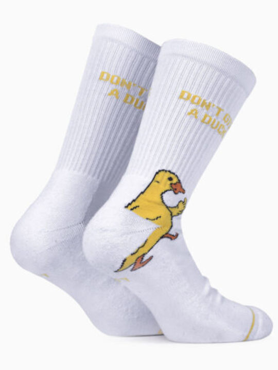 Bee. Unusual. Don't Give A Duck Κάλτσες White