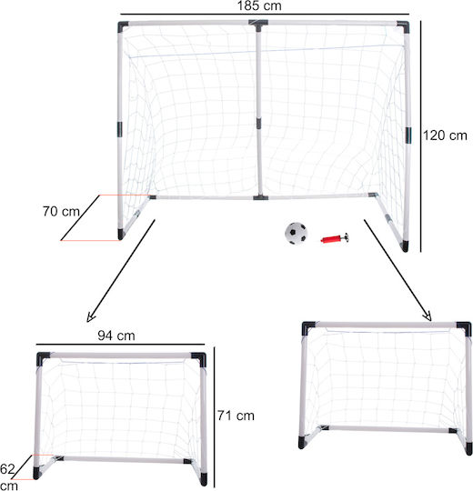 Fußballtor 185x120x70cm