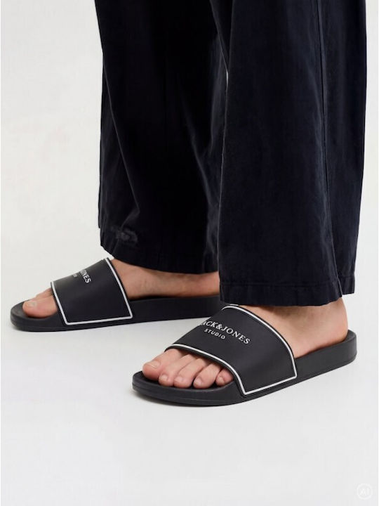 Jack & Jones Slides Μαύρα