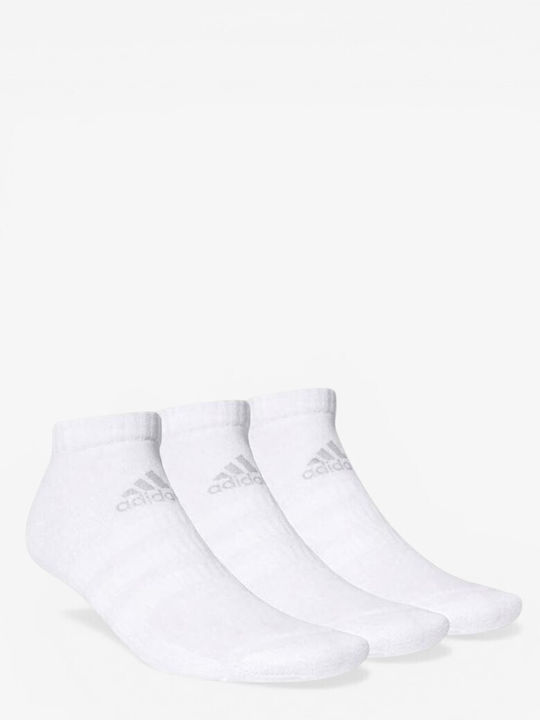 adidas Cushioned Low-cut Αθλητικές Κάλτσες Λευκές 3 Ζεύγη