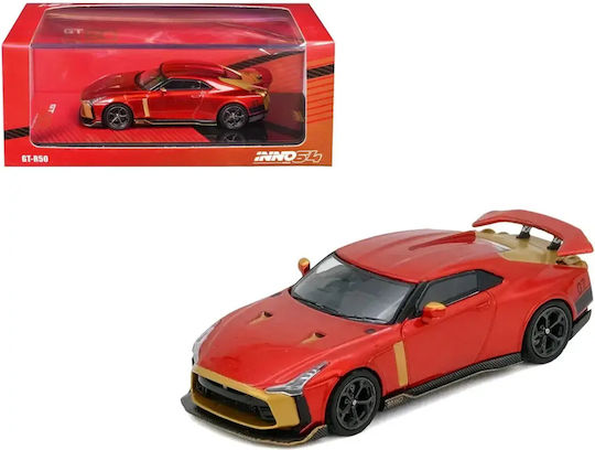 Model Mașină Nissan R50 Gt-r Italsedign Roșu Scara 1:64 Inno64