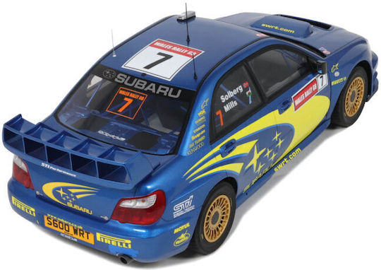 Model Mașină Machetă Subaru Impreza S9 Wrc Albastru P Solberg Raliul Țării Galilor 2003 1.12 Otto Models G092