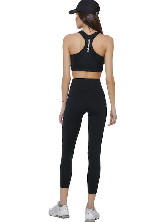 Ежедневен Дамски Cropped Клин Черен