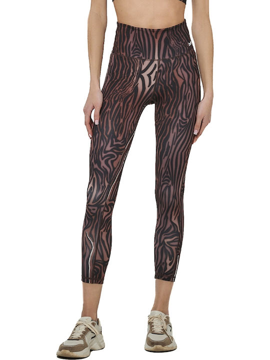Women's Cropped Leggings Brown
