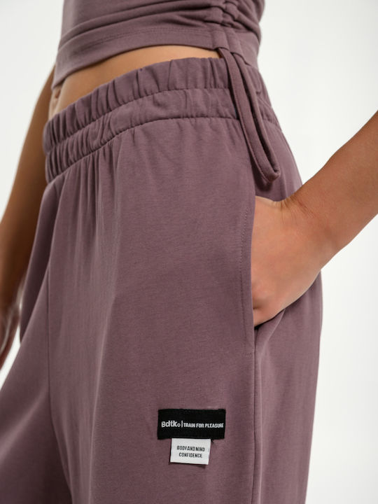 Less Is Flared Sweatpants Pink