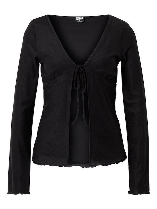 Women's Knitted Cardigan in Black Colour
