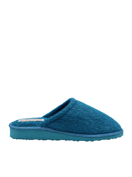 Closed-Toe Terry Women's Slippers Black