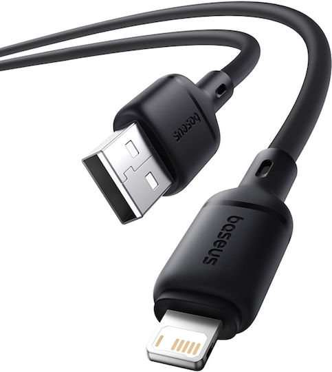 Baseus USB-A към Lightning Кабел Черен 1м P10377702113-00