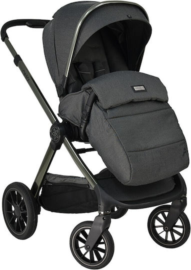 Bebe Stars Onyx Reversible 2 in 1 Baby Stroller Suitable for Newborn Lava Grey