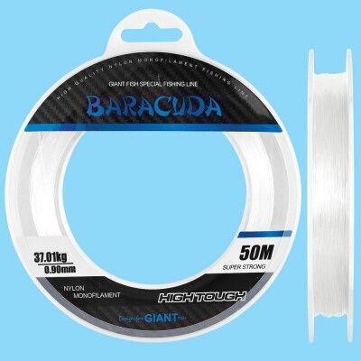 Baracuda Giant 50 M Fire De Pescuit Nylon Shock Leader Monofilament Leaders Advance Aproape Invizibil