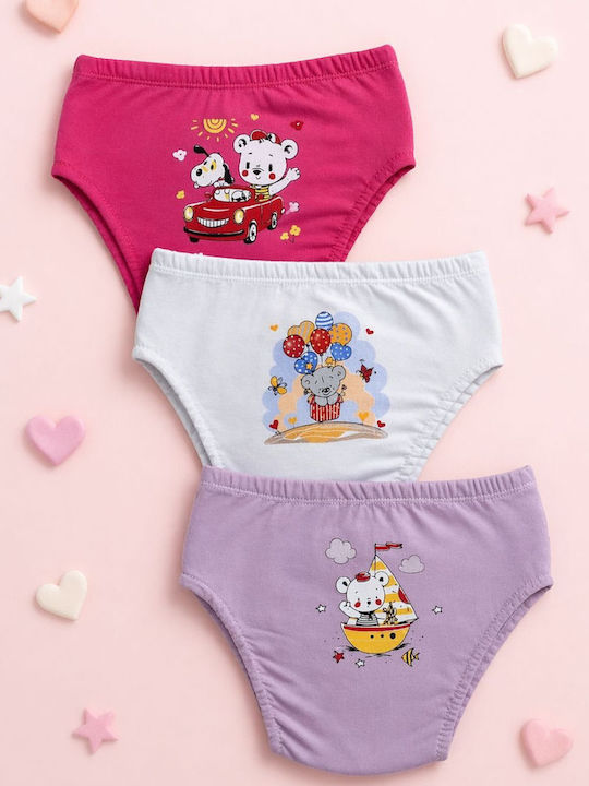 Poopes Set Lenjerie Pentru Copii Pantaloni De Formare Potty Training Multicolori 3 Bucăți