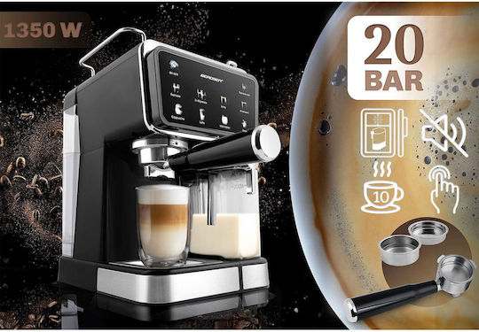 Berdsen Automatische Eingebaute Espressomaschine 1350W Druck 20bar Für Cappuccino Schwarze BD-773