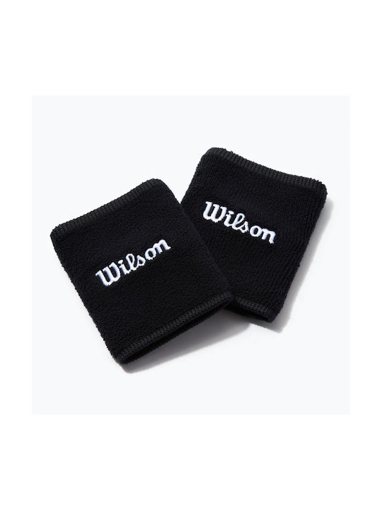 Wilson Wide Sports Wristbands Black