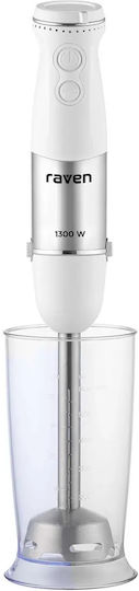 Raven Handmixer mit Inox-Stab 1300W Grau