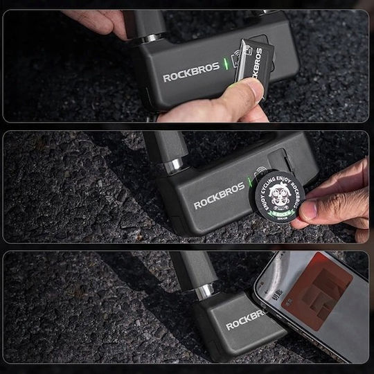 Rockbros Bicycle Lock Cable Black