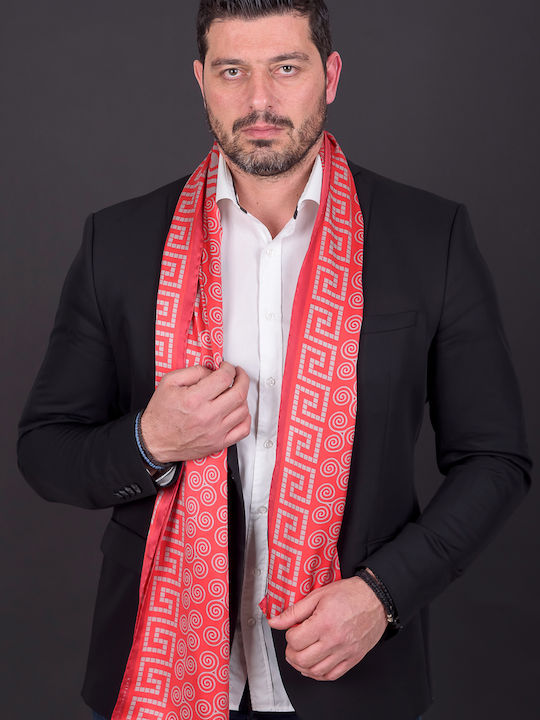 Men's Silky Red Handkerchief