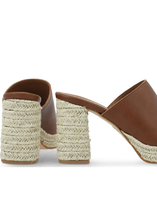 Damen Sandalen Leder Tabac Braun