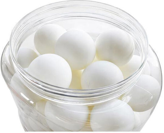 Set Ping Pong Balls 60 Pieces White Storage Case Aria Trade