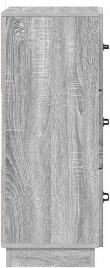 Sertar de Depozitare din Lemn cu 3 Sertare M33xL34.5xÎ87cm