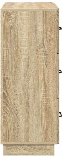 vidaXL Kommode Schlafzimmer Holz mit 3 Schubladen 66x34.5x87cm