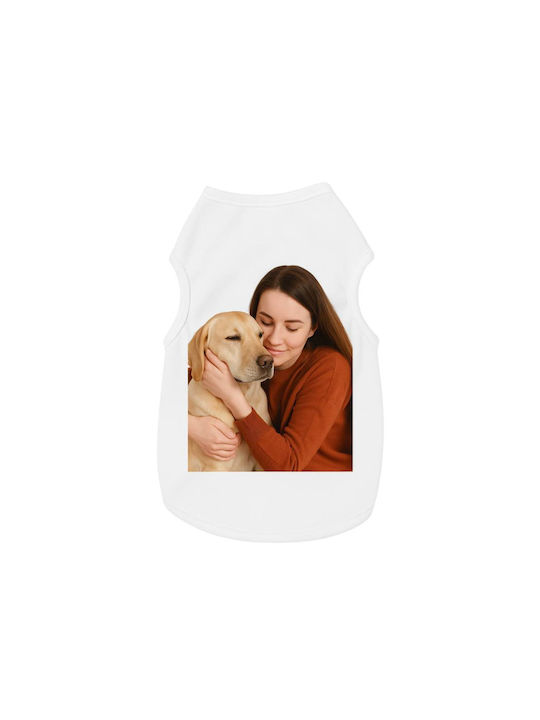 Woof Up Dog Shirt White M