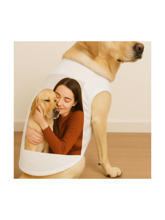 Woof Up Tricou Pentru Câine Alb Xxl