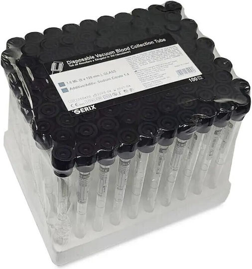 Vacuum Tubes Black Cap Suitable For Erythrocyte Sedimentation Rate Vsh Measurement Vsh