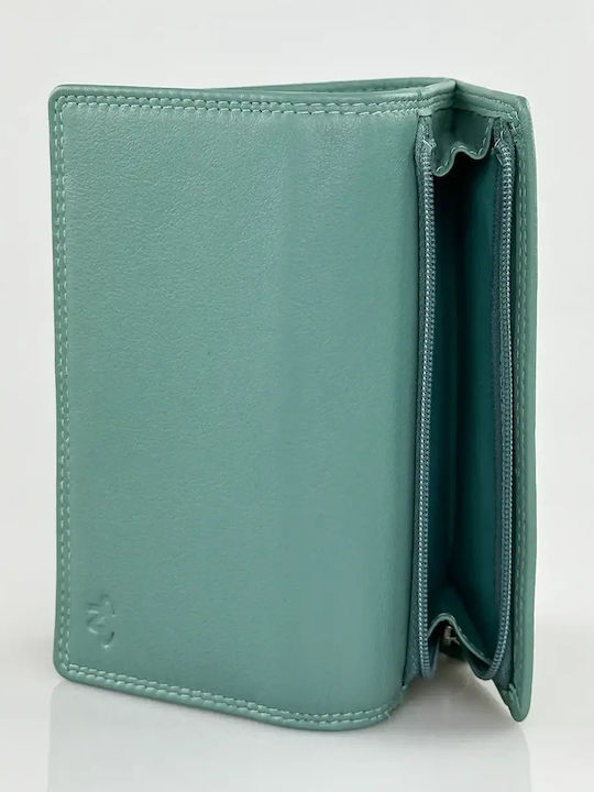 Large Leather Women's Wallet with RFID Green