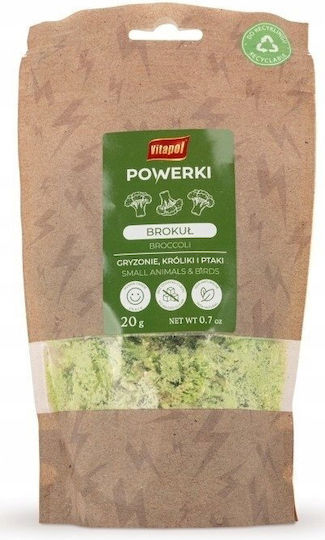 Vitapol Powerki Freeze-dried Broccoli Rodents Rabbits Exotic Birds 20g