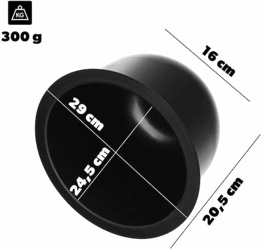 Insert Pot Flower Stands Loft Round Black 29 Cm