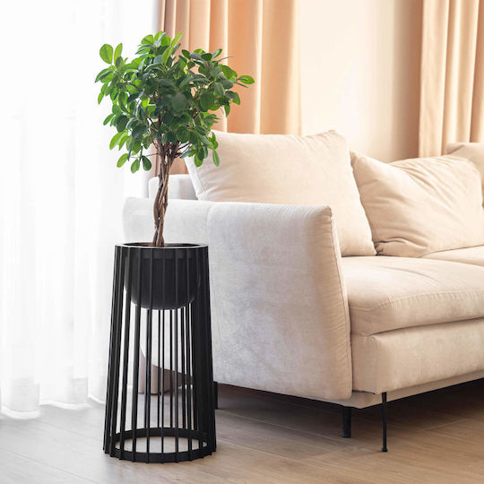 Insert Pot Flower Stands Loft Round Black 29 Cm