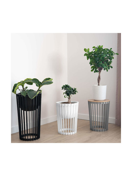 Standing Flower Stand Loft Double-sided Black 39.5 Cm + 2x Insert